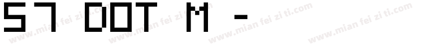 5x7 DOT Matrix字体转换